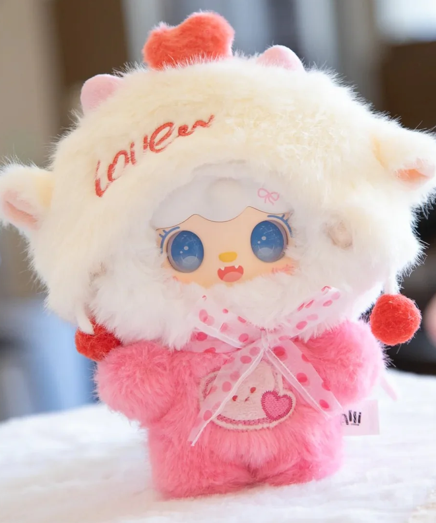 Yooki Heart Signal Series 400% Plush Hanging Card Valentine's Day Limited Edition WHOOPEA
