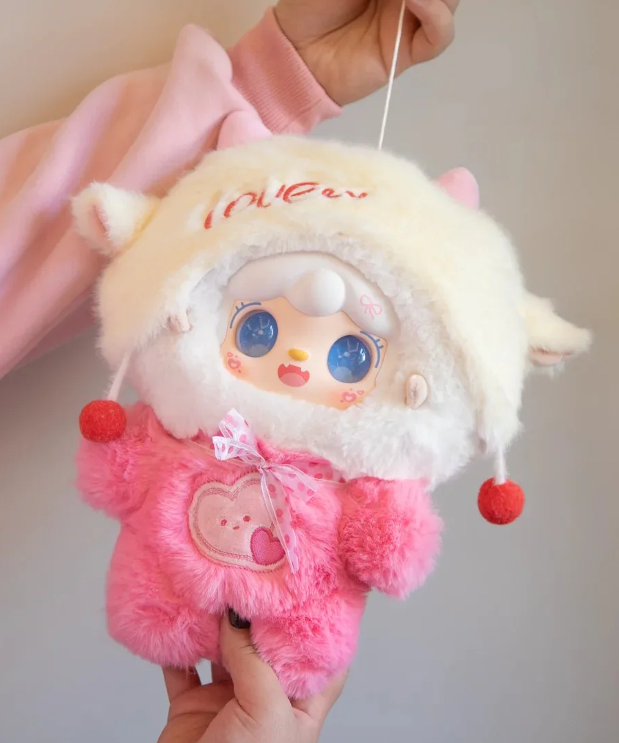 Yooki Heart Signal Series 400% Plush Hanging Card Valentine's Day Limited Edition WHOOPEA