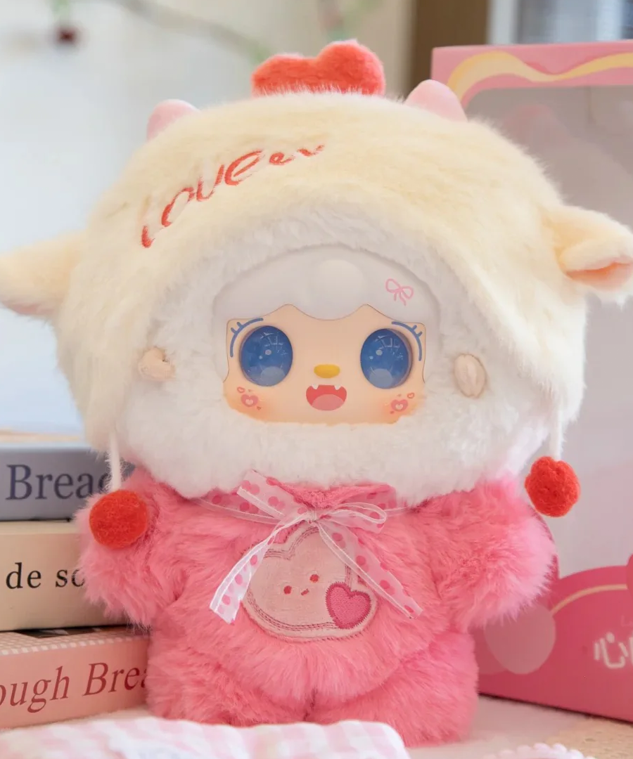 Yooki Heart Signal Series 400% Plush Hanging Card Valentine's Day Limited Edition WHOOPEA